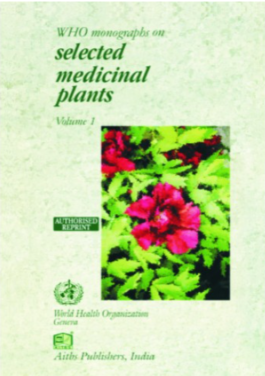WHO Monographs on Selected Medicinal Plants, Vol. 1, 1/Ed.